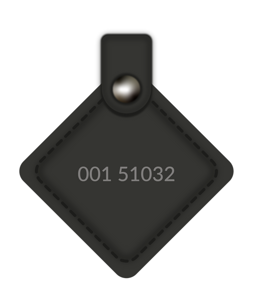 Duplicate Your Square Leather HID Key Fob Copy by Serial Number