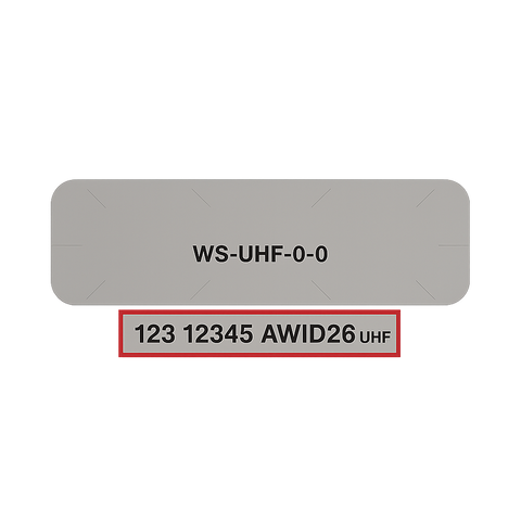 AWID Compatible UHF Windshield Tag | Bulk for Apartment & Property Management