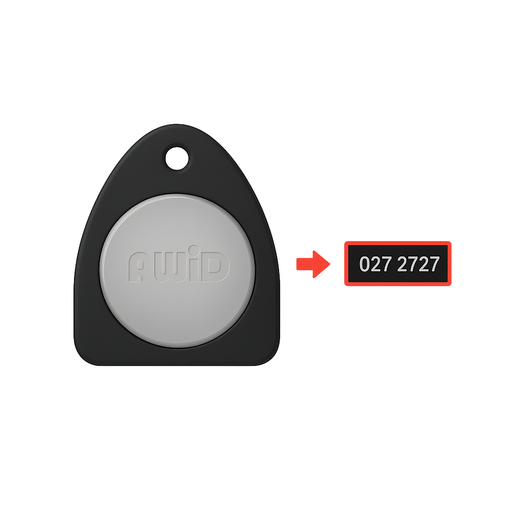 Duplicate Your AWID Key Fob Copy by Serial Number - SUMOKEY