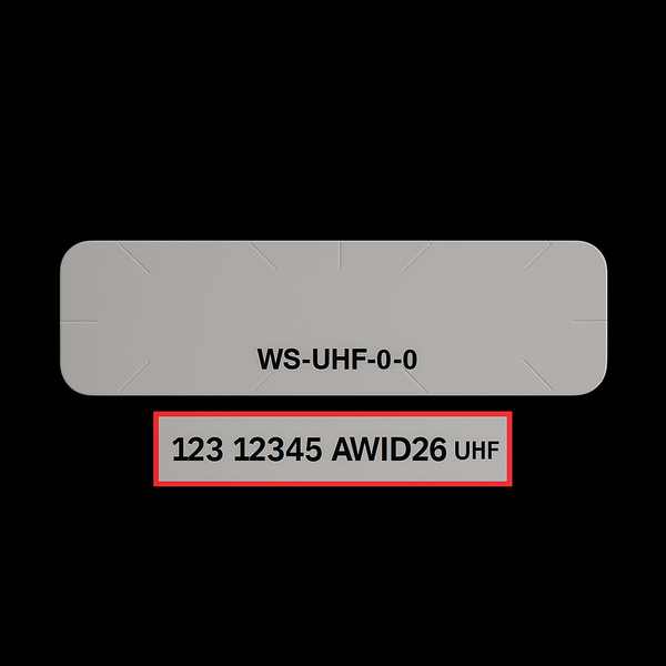 AWID Compatible UHF Windshield Tag | Bulk for Apartment & Property Management