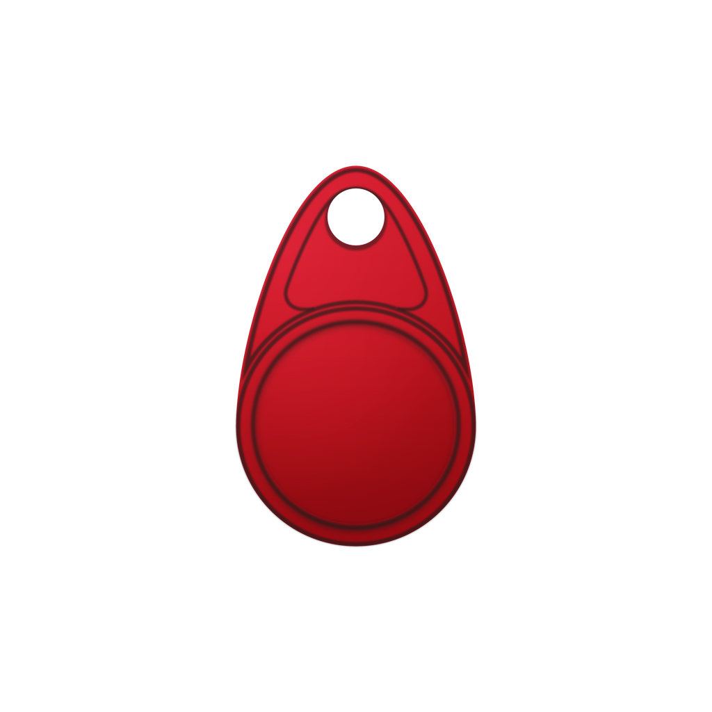 Red High Frequency RFID Key fob Duplication Service - SUMOKEY