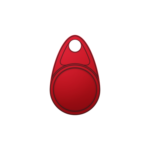 Red High Frequency RFID Key fob Duplication Service - SUMOKEY